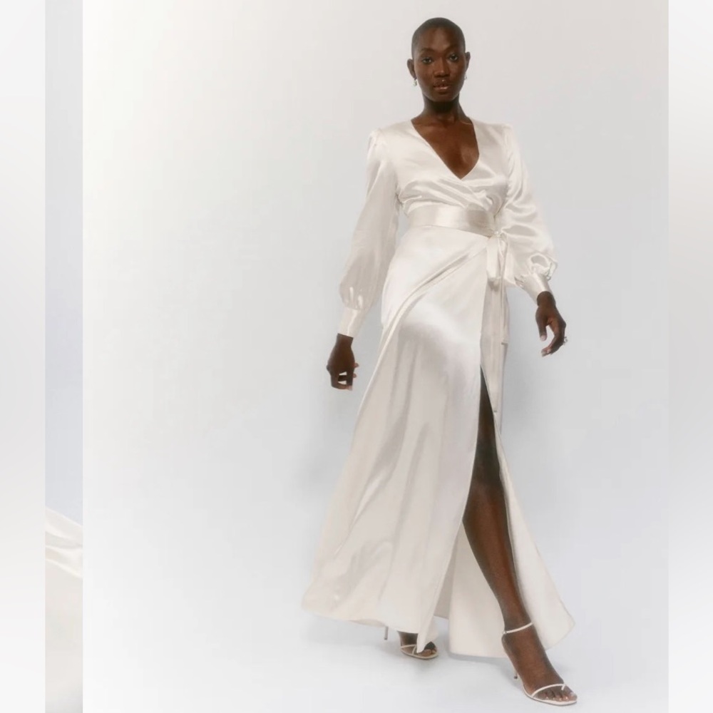 NWT | Reformation | Silk Rya Wedding Dress | Ivory